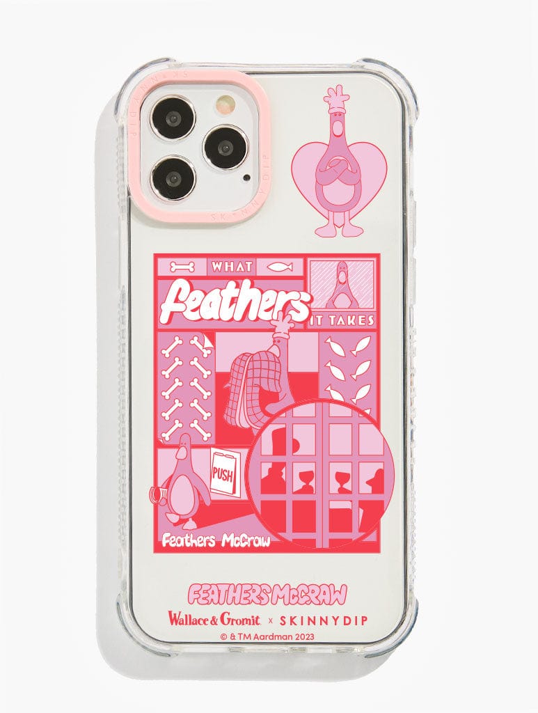 Wallace & Gromit x Skinnydip What Feathers It Takes Shock iPhone Case Phone Cases Skinnydip London