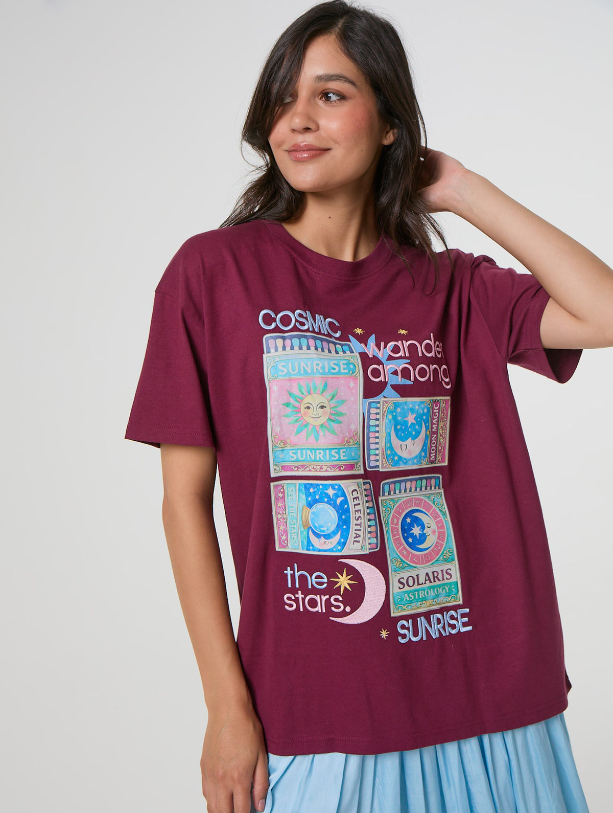 Wander Among The Stars T-Shirt Tops and T-Shirts Skinnydip London