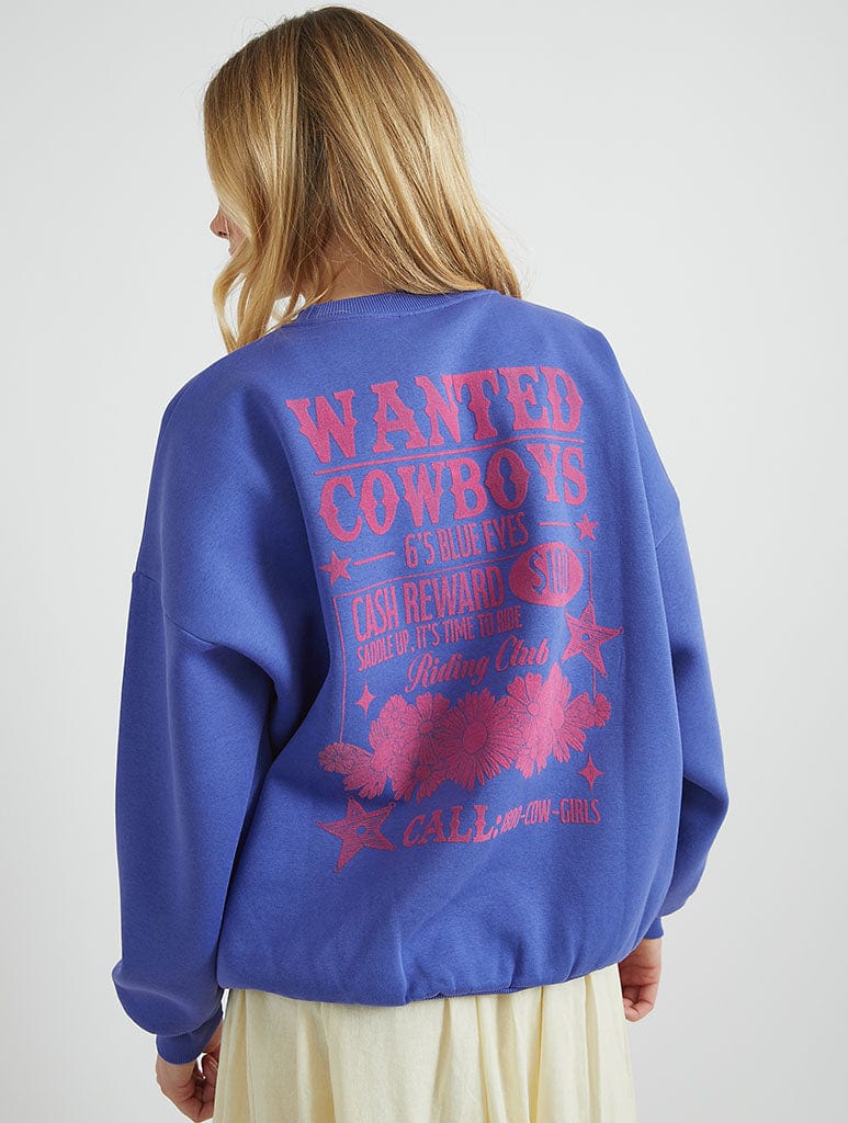 Wanted Cowboys Sweatshirt Hoodies & Sweatshirts Skinnydip London