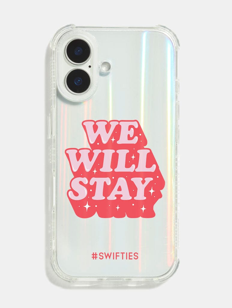 We Will Stay Shock iPhone Case Phone Cases Skinnydip London