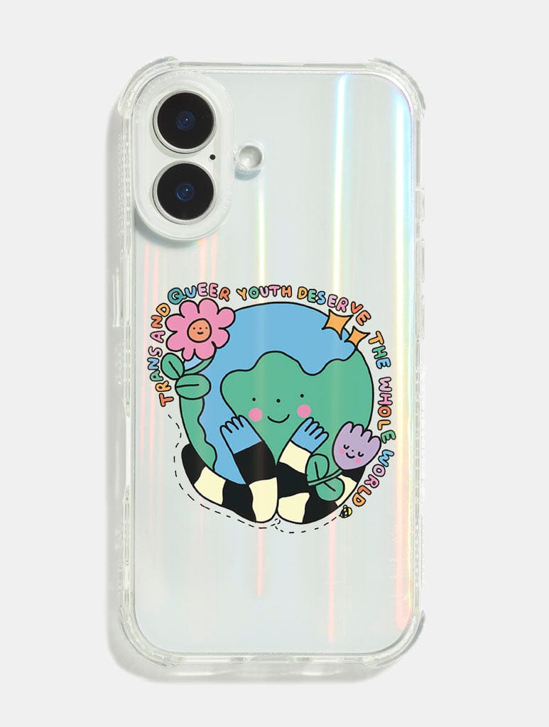 Wednesday Holmes x Skinnydip Trans and Queer Youth Shock iPhone Case Phone Cases Skinnydip London