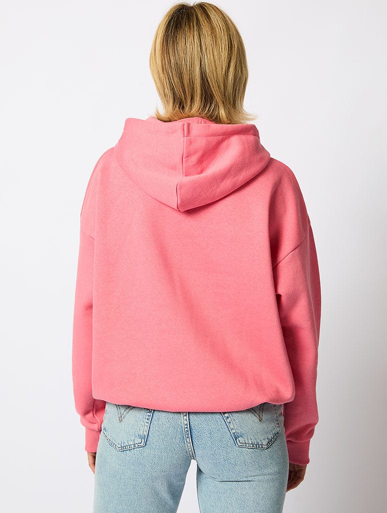 Wellness Hoodie in Pink Hoodies & Sweatshirts Skinnydip London
