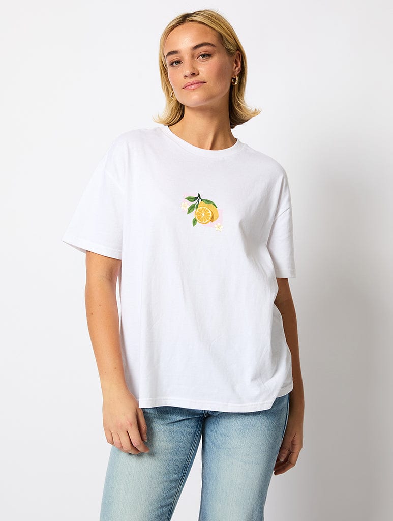 When Life Gives You Lemons Make Limoncello T-Shirt in Ecru Tops & T-Shirts Skinnydip London