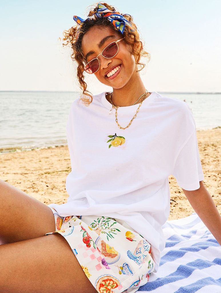 When Life Gives You Lemons Make Limoncello T-Shirt in Ecru Tops & T-Shirts Skinnydip London