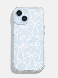 White Bows Shock iPhone Case Phone Cases Skinnydip London