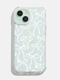 White Bows Shock iPhone Case Phone Cases Skinnydip London