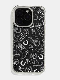 White Coquette Cowgirl Shock iPhone Case Phone Cases Skinnydip London