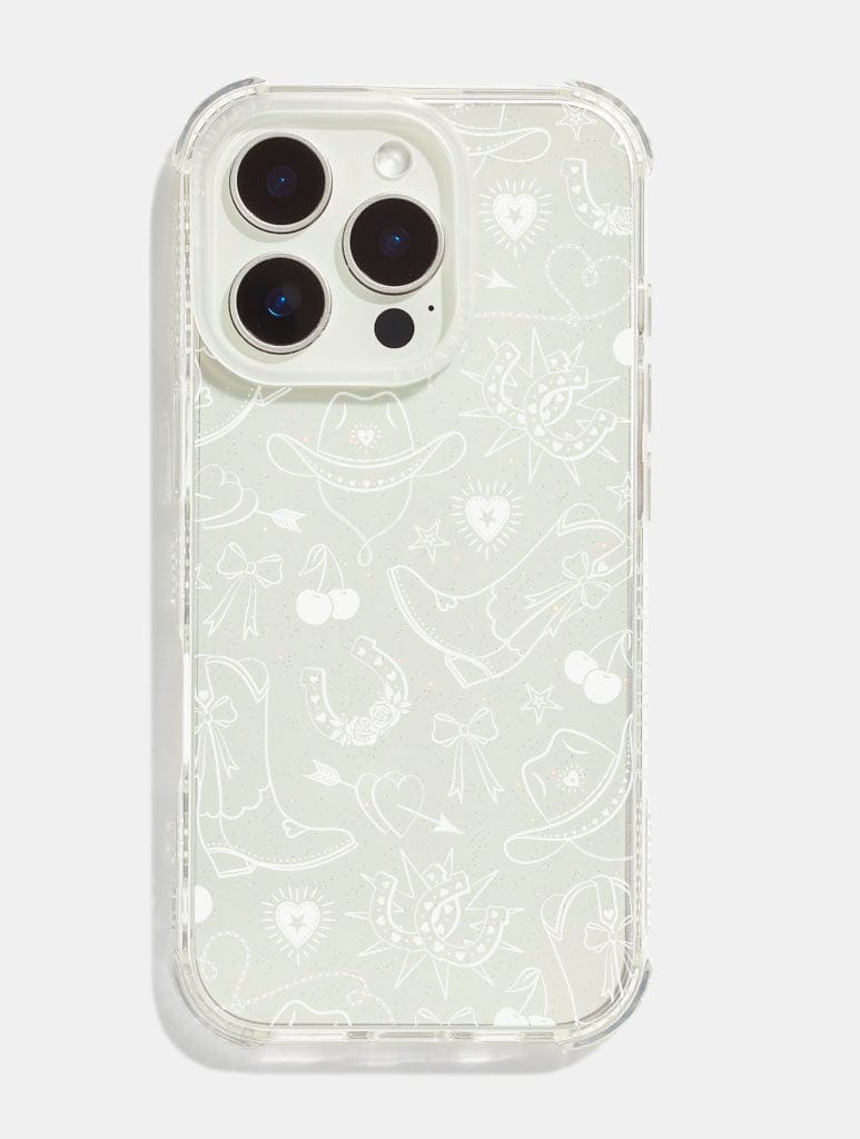 White Cowboy Valentine Shock iPhone Case Phone Cases Skinnydip London