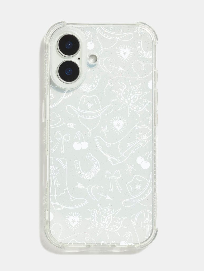 White Cowboy Valentine Shock iPhone Case Phone Cases Skinnydip London