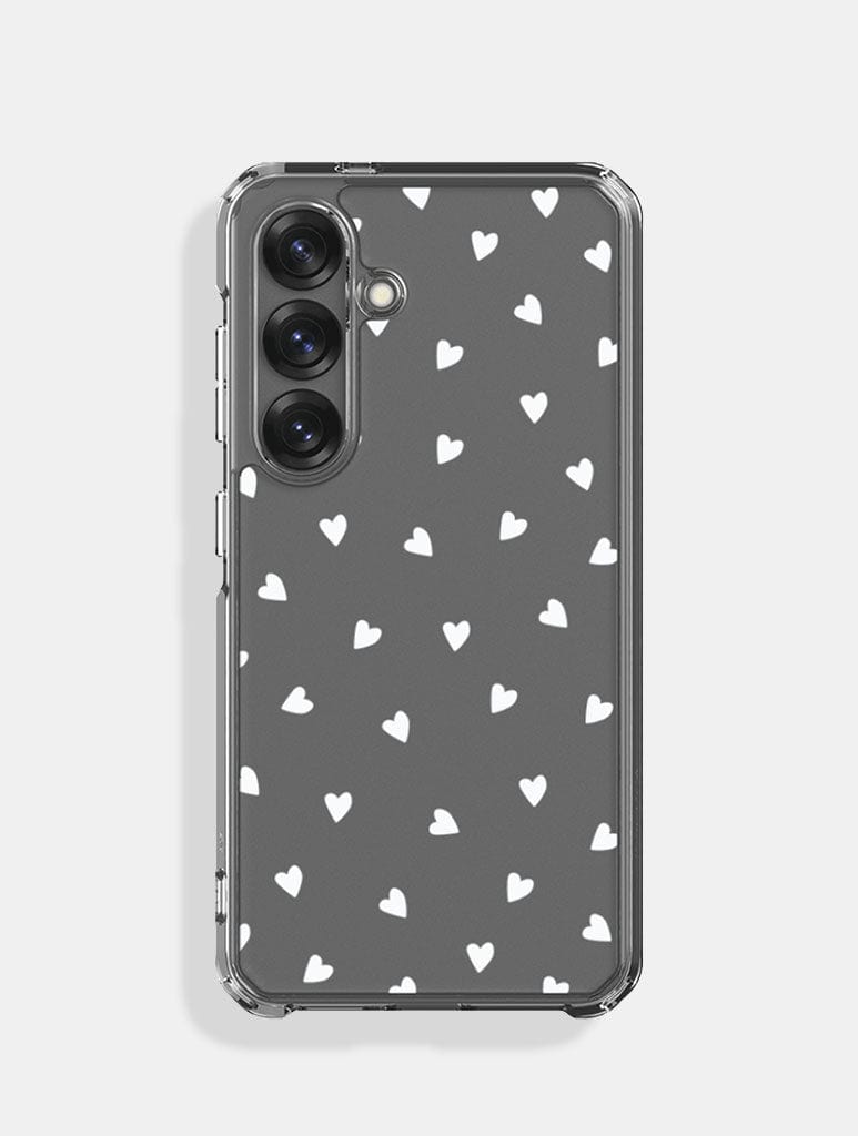 White Ditsy Heart Android Case Trending Android Cases