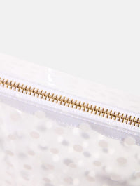 White Polka Dot Wash Bag Makeup Bags & Wash Bags Skinnydip London