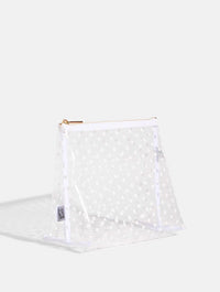 White Polka Dot Wash Bag Makeup Bags & Wash Bags Skinnydip London