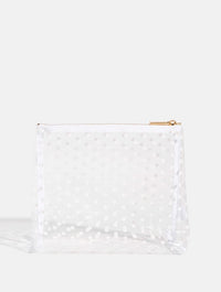 White Polka Dot Wash Bag Makeup Bags & Wash Bags Skinnydip London