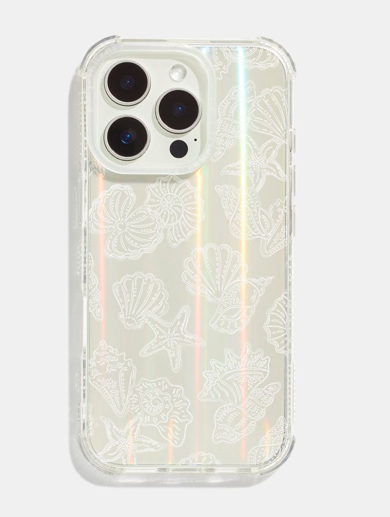 White Sea Shells Shock iPhone Case Phone Cases Skinnydip London