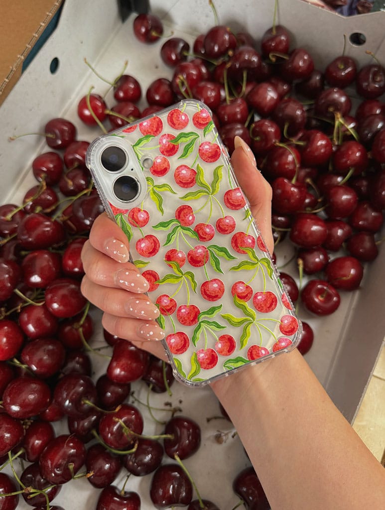 Wild Cherries Shock iPhone Case Phone Cases Skinnydip London