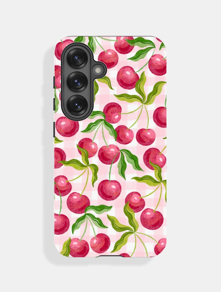 Wild Cherry Gingham Ultra Protective Samsung Galaxy Case Phone Cases Skinnydip London