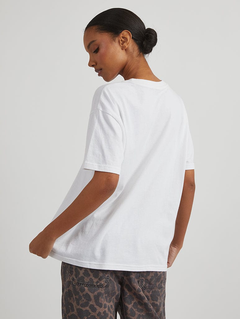 Wild West Horse T-Shirt in Ecru Tops & T-Shirts Skinnydip London