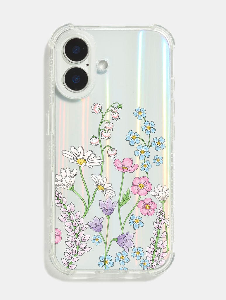 Wildflower Holo Shock iPhone Case Phone Cases Skinnydip London