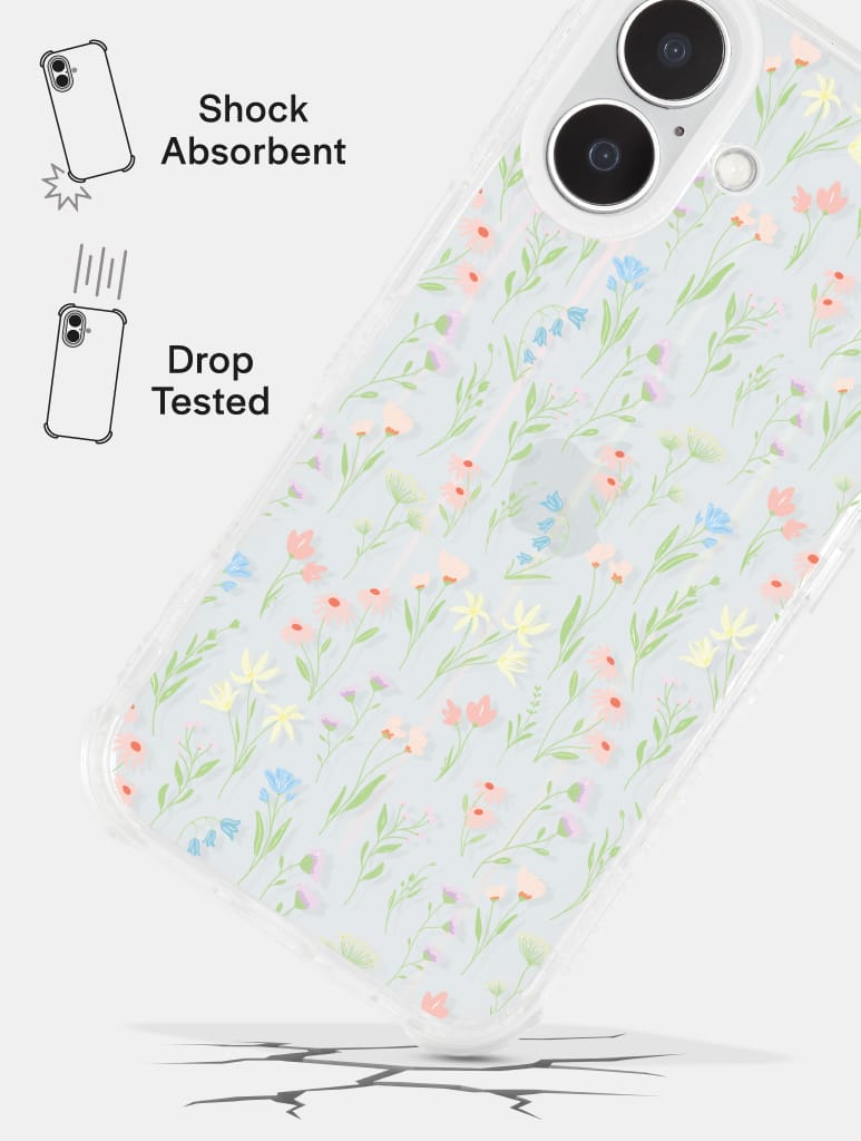 Wildflower Posie Shock iPhone Case Phone Cases Skinnydip London