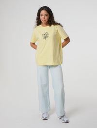 Wildflower Season Yellow T-Shirt Tops and T-Shirts Skinnydip London
