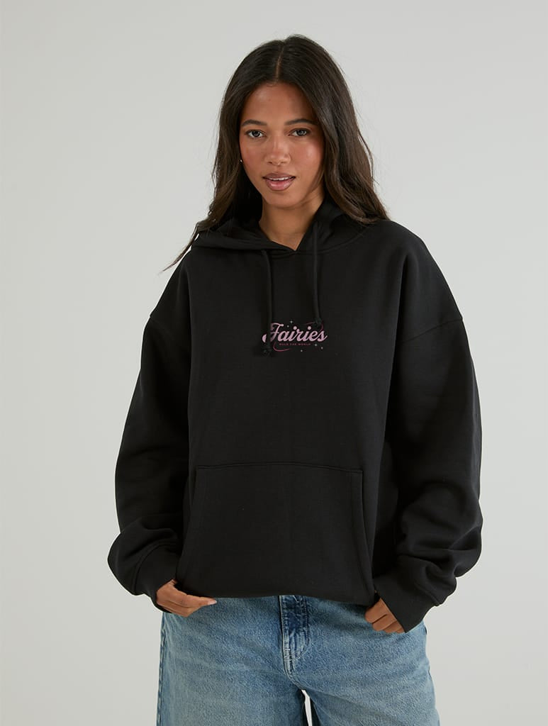 Winx Club x Skinnydip Fairies Rule The World Hoodie In Black Hoodies & Sweatshirts Skinnydip London