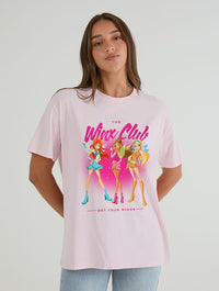 Winx Club x Skinnydip Fairy T-Shirt In Pink Tops & T-Shirts Skinnydip London