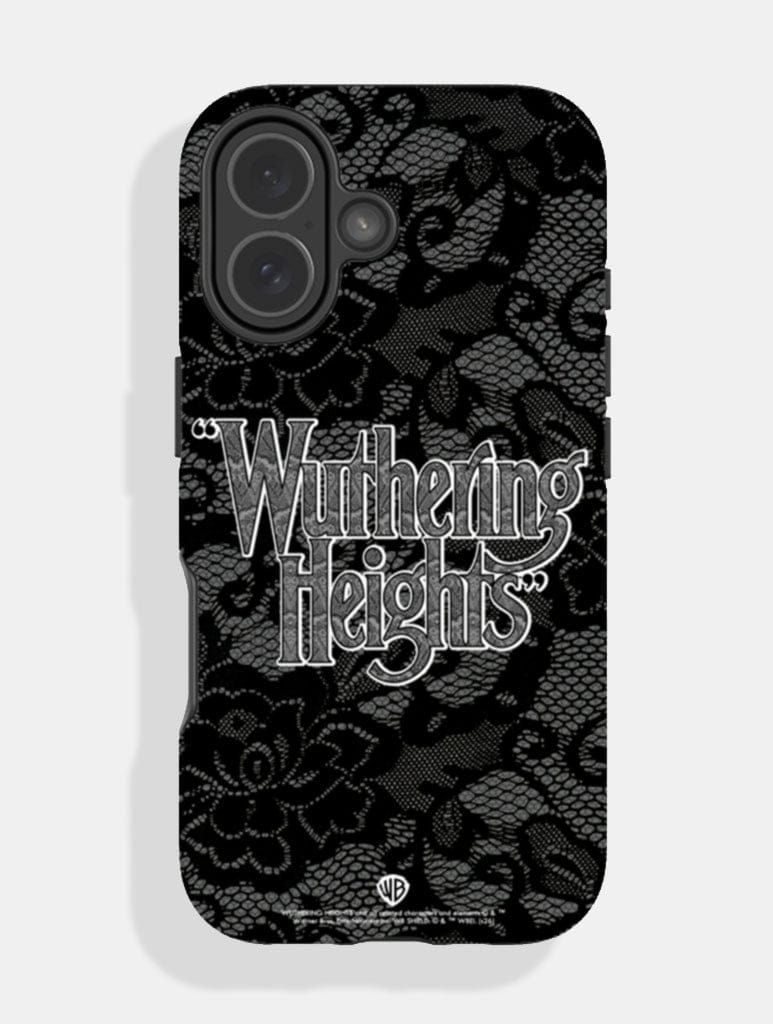 Wuthering Heights Black Lace Ultra Protective iPhone Case Phone Cases Skinnydip London