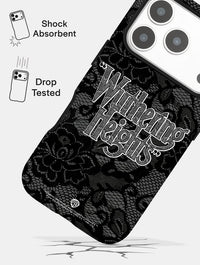 "Wuthering Heights" Black Lace Ultra Protective iPhone Case Phone Cases Skinnydip London