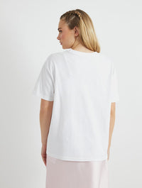 Yapper T-Shirt in Ecru Tops & T-Shirts Skinnydip London