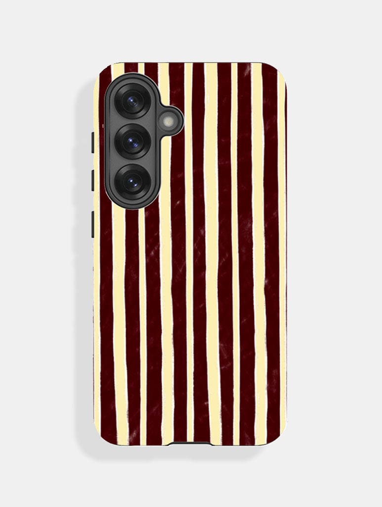 Yellow And Brown Sketchy Stripes Ultra Protective Samsung Case Phone Cases Skinnydip London