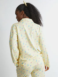 Yellow Ditsy Fruit Pyjama Set Lingerie & Nightwear Skinnydip London