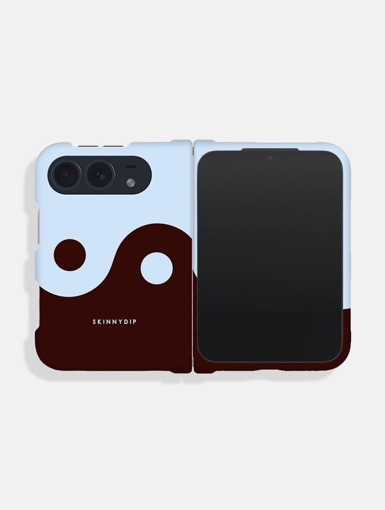 Yin And Yang Brown And Blue Impact Resistant iPhone Duo Case Phone Cases Skinnydip London