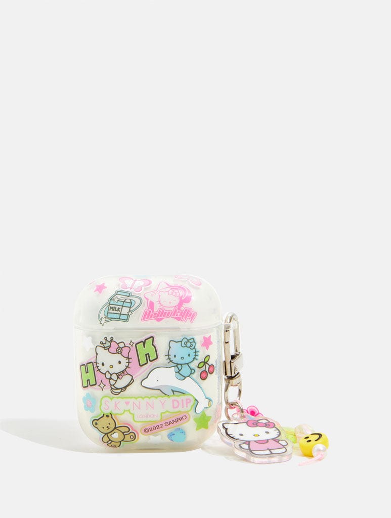 Hello Kitty x Skinnydip Retro Sticker AirPods Case AirPods Cases Skinnydip