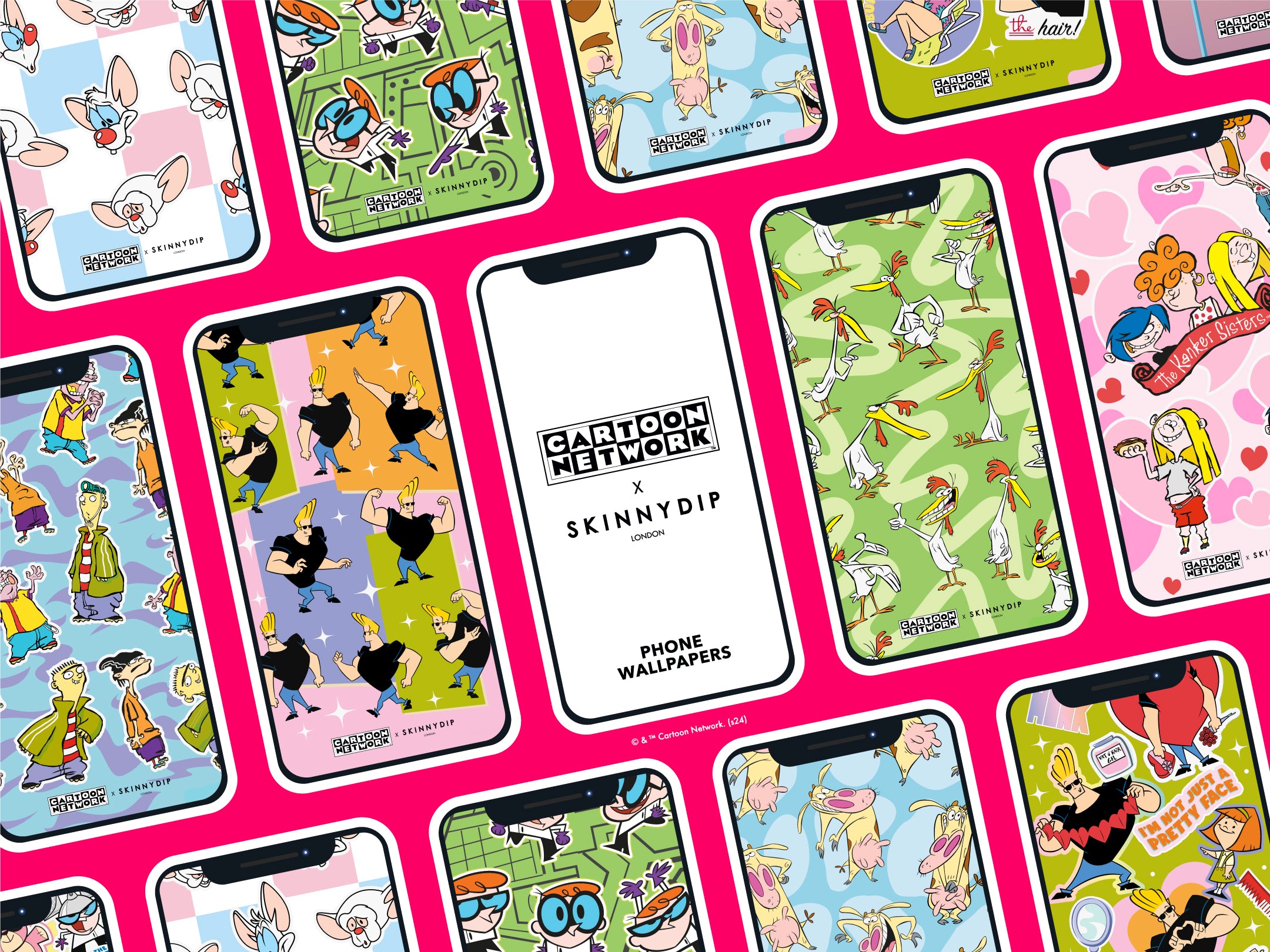 Cartoon Network x Skinnydip Phone Wallpapers