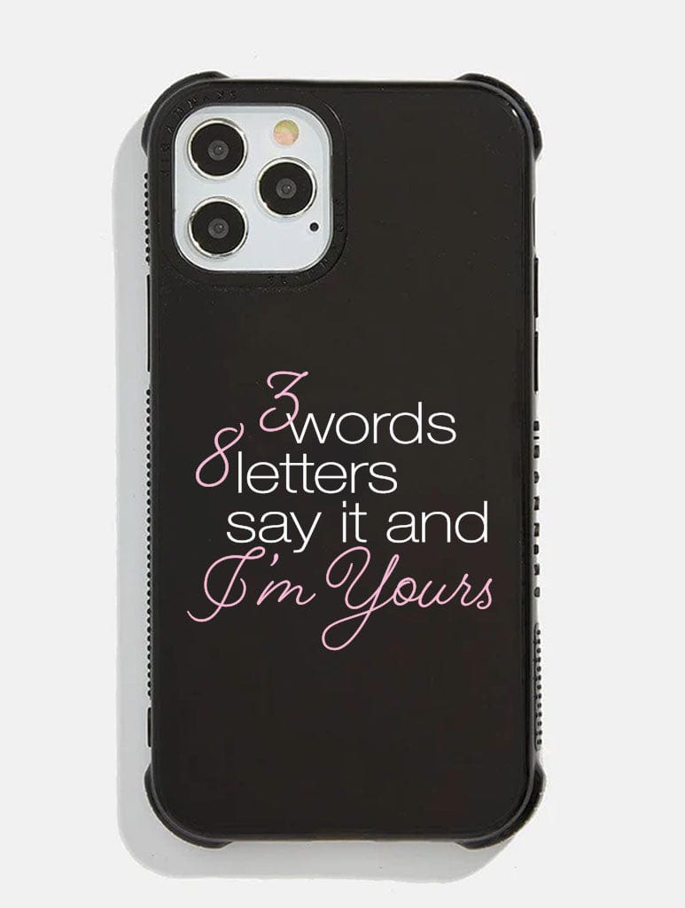 3 Words 8 Letters Shock iPhone Case. Phone Cases Skinnydip London