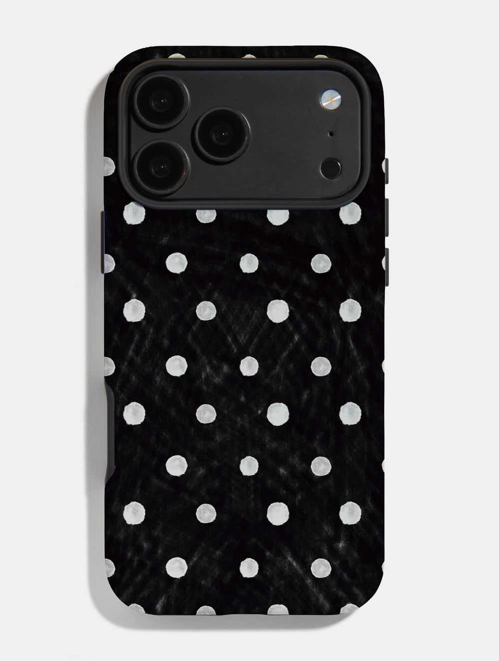 Black And White Painted Polka Dot Ultra Protective iPhone Case