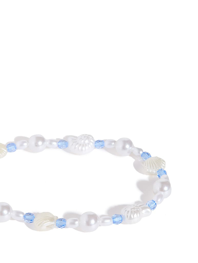 Pearly Shell Beaded Strap Phone Grips Custard London
