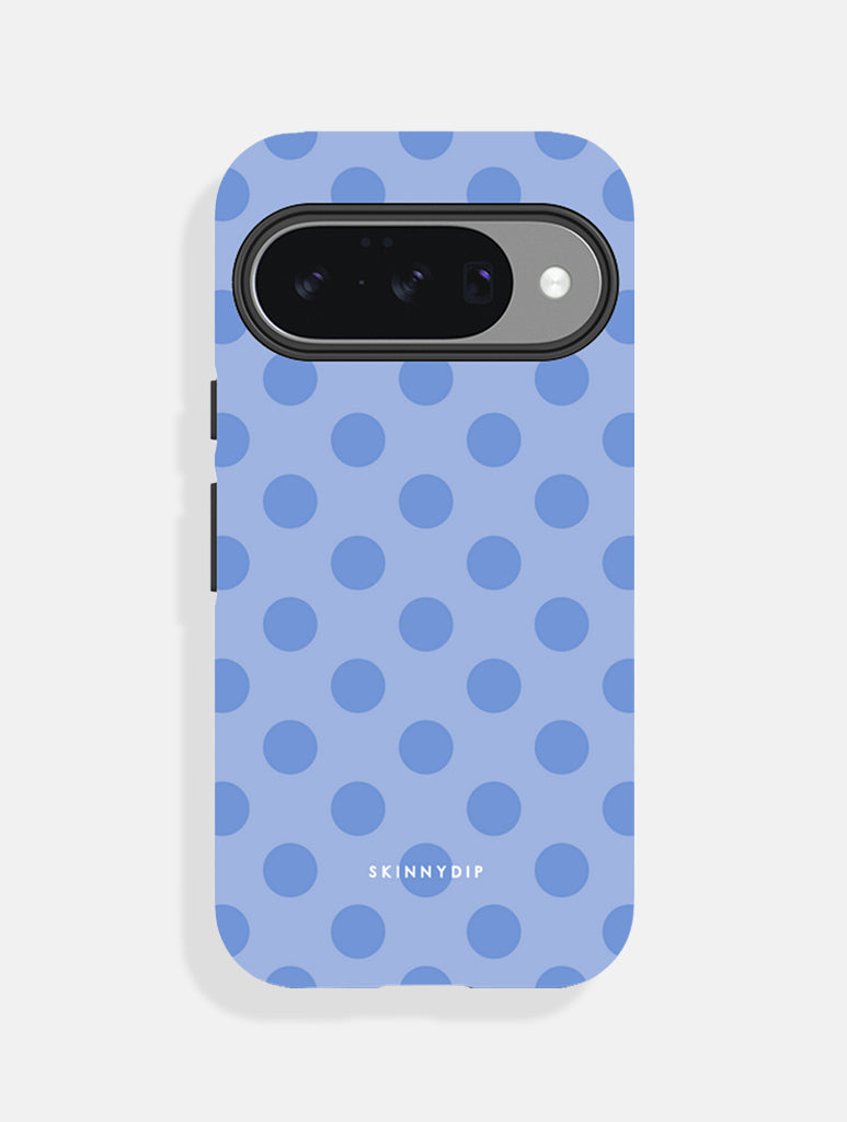 Blue Large Polka Dot Ultra Protective Google Pixel Case