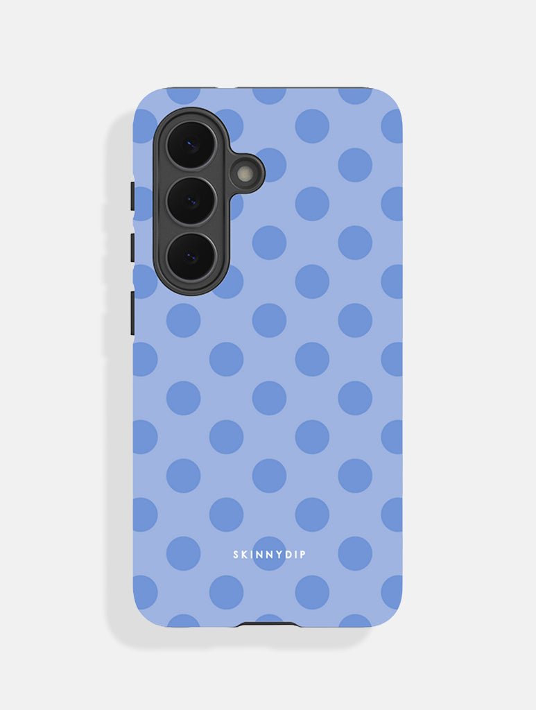 Blue Large Polka Dot Ultra Protective Samsung Case