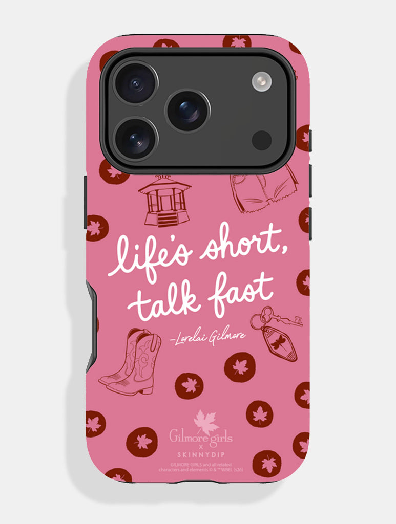 Gilmore Girls x Skinnydip 'Life's Short Talk Fast' Ultra Protective iPhone Case