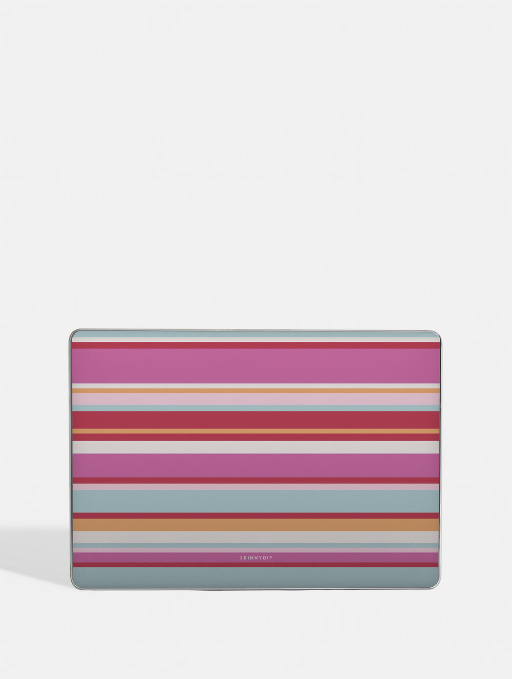 Horizontal Stripes Pink Red Orange Blue MacBook Case