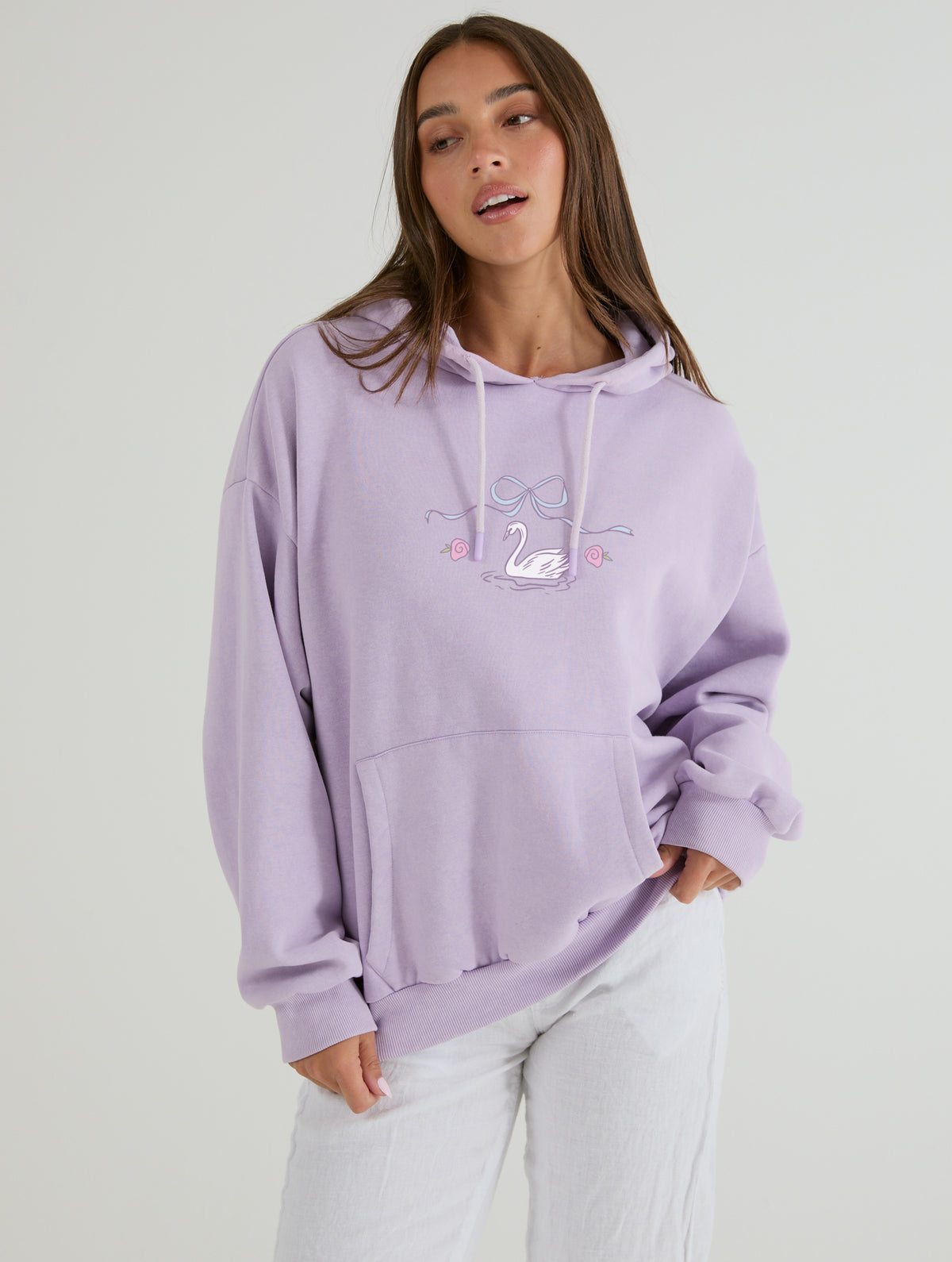 I Refuse To Lose My Whimsy Hoodie In Lilac Acid Wash