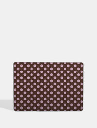 Maroon Pink Large Polka Dot MacBook Case