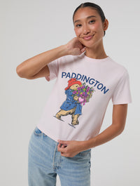 Paddington x Skinnydip Flower Bouquet Baby T-Shirt In Pink