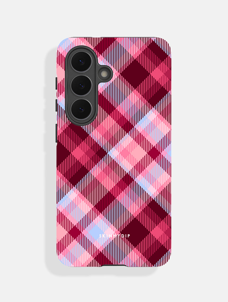 Red Blue Tartan Ultra Protective Samsung Case