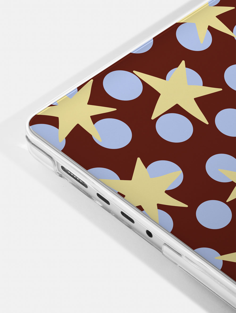 Stars and Spots Blue Brown And Yellow MacBook Case