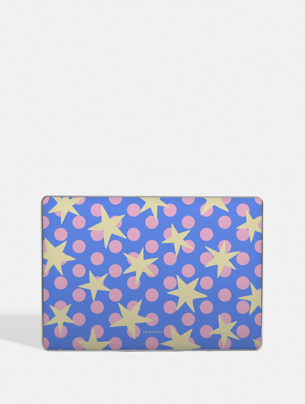 Stars and Spots Pink Yellow and Blue MacBook Case