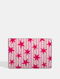 Stars and Stripes Pink Red and Yellow MacBook Case