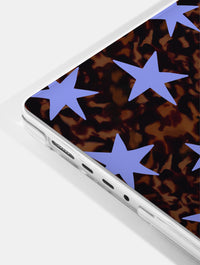 Tortoiseshell Stars Blue MacBook Case