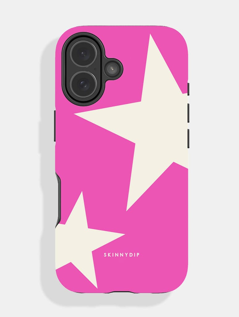 Two Stars Dark Pink & Ecru Ultra Protective iPhone Case